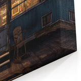 Rustic Vintage Camper at Night - Cozy and Warmth-Inspired Wall Art Print