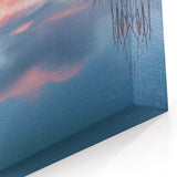 Pastel Sunset Rowboat Art - Nautical Decor for Peaceful Interiors