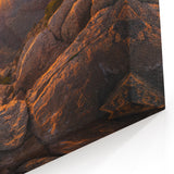 Golden Hour Rock Wall Art - Landscape Rock Prints with Sunset Glow