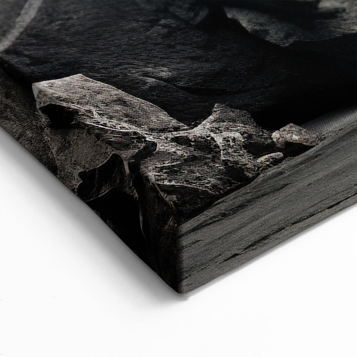Minimalist Rock Wall Art - Dark Gray Landscape Rock Prints for Modern Decor
