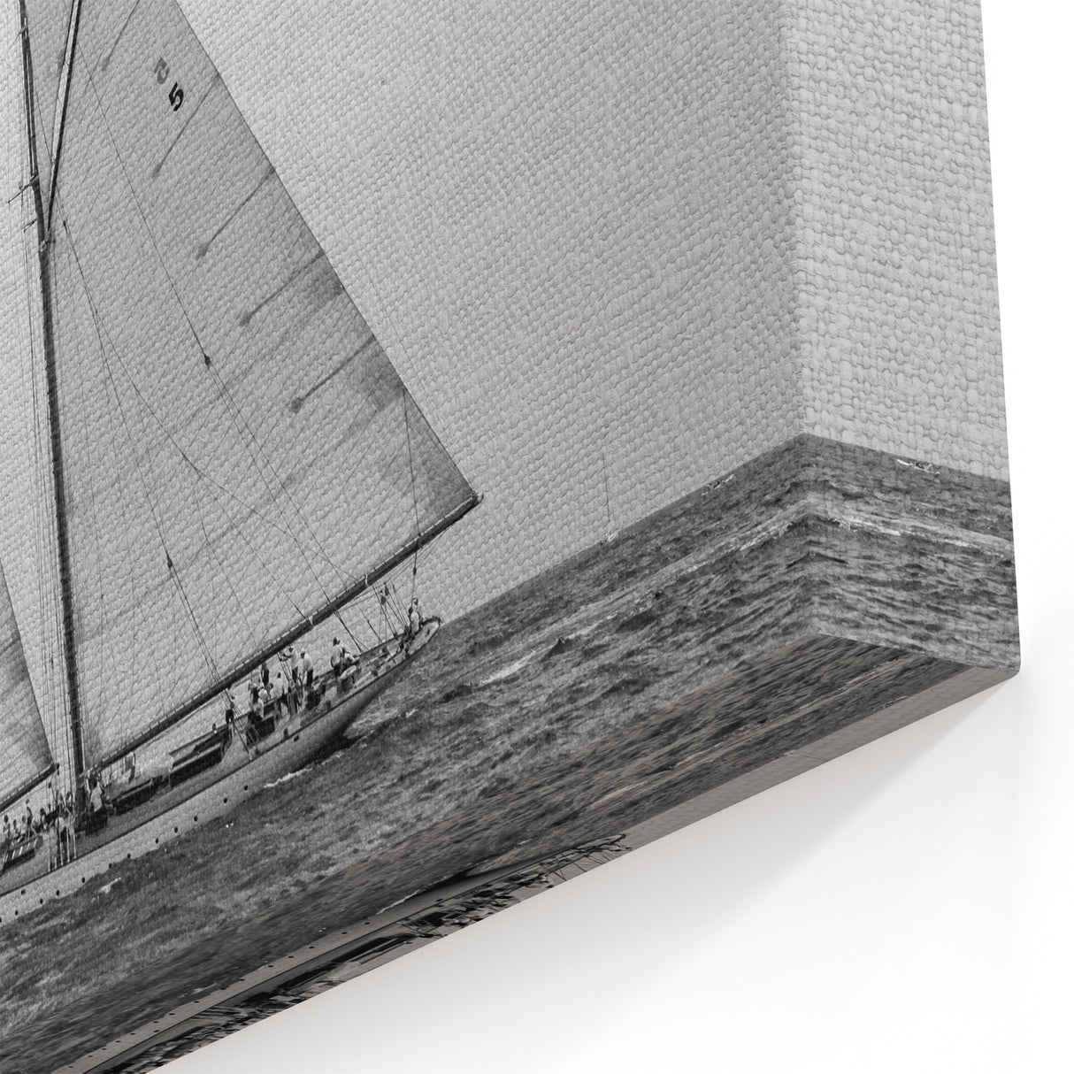 Classic Black and White Sailboat Wall Art | Nautical Canvas Prints