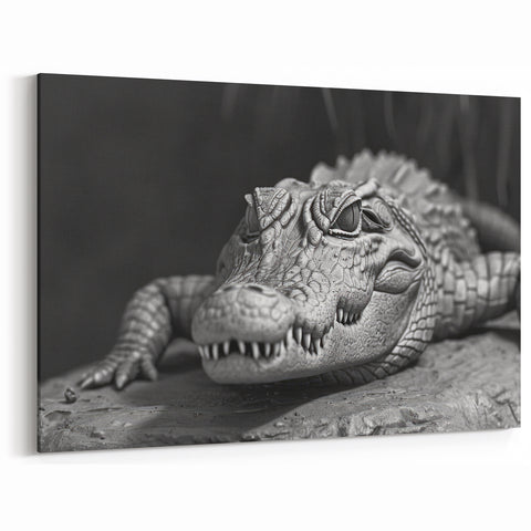 Realistic Crocodile Sculpture - Gator Wall Art for Animal Lovers