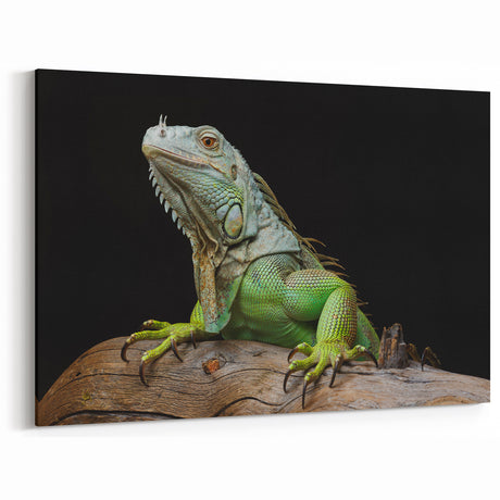 Majestic Lizard Wall Art Reptile-Themed Canvas Print for Wildlife Decor