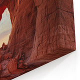 Red Rock Arch Wall Art - Dramatic Sunset Landscape with Natural Formations