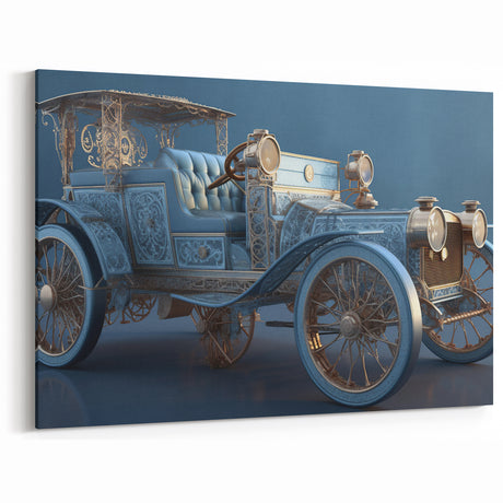 Elegant Vintage Car Wall Art - Ornate Service Vehicle Print
