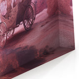 Enchanted Pink Carriage Wall Art - Fairytale Service Vehicle Print