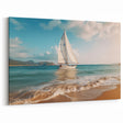 Ocean Sailing Serenity - Nautical Canvas Art | Sailboat Wall Art Print
