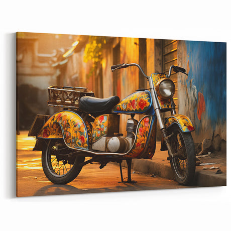 Retro Motorcycle Posters - Hand-Painted Vintage Bike Wall Art