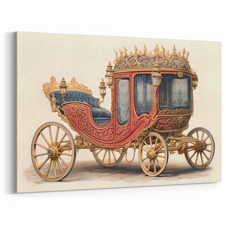 Royal Carriage Wall Art - Ornate Vintage Service Vehicle Print