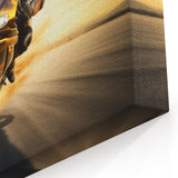 High-Speed Motorcycle Prints - Racing Bike at Sunset Wall Art