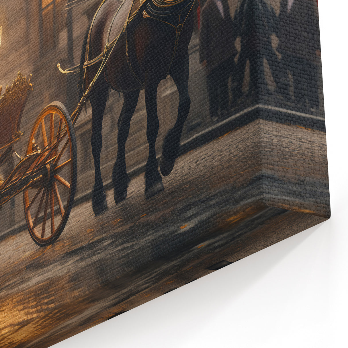 Regal Evening Carriage Wall Art - Vintage Service Vehicle Print