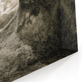 Natural Rock Arch in Sepia – Dramatic Nature Rock Landscape Wall Art