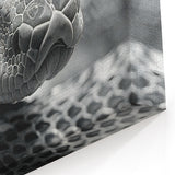 Textured Snake Wall Art - Serpent Canvas Print for Contemporary Decor