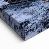 Vintage Bulldozer Wall Art - Winter Construction Scene Canvas Print