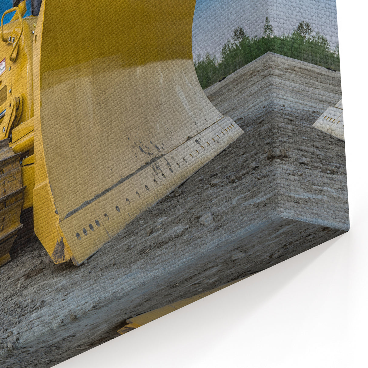 Powerful Bulldozer Wall Art - Heavy Equipment Canvas Print for Decor