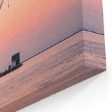 Cranes at Dusk - Industrial Harbor Scene | Heavy Equipment Wall Art