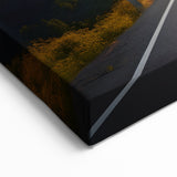 Sunlit Mountain Road Wall Art - Scenic Pathway at Sunrise