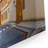Charming Country Road Wall Art - Scenic Pathway in European Village