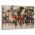 Vintage Urban Street Wall Art - Elegant Cityscape in Neutral Tones