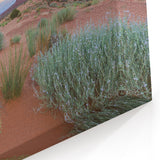 Scenic Valley Landscape Wall Art - Serene Desert Sunset Canvas Print