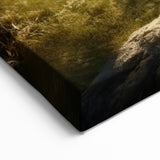 Serene Mountain Valley Wall Art - Peaceful Landscape Canvas Print