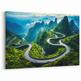Serpentine Mountain Road Wall Art - Breathtaking Scenic Drive