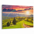 Rainbow Valley Wall Art - Vibrant Sunrise Landscape Canvas Print
