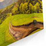 Rainbow Valley Wall Art - Vibrant Sunrise Landscape Canvas Print