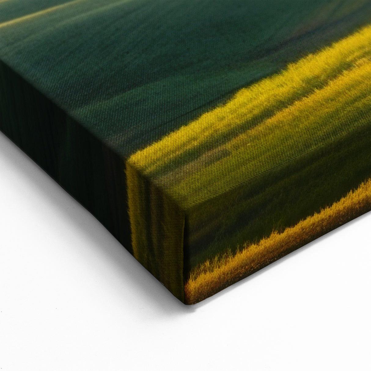 Rolling Hills Valley Wall Art - Serene Pastoral Landscape Canvas Print