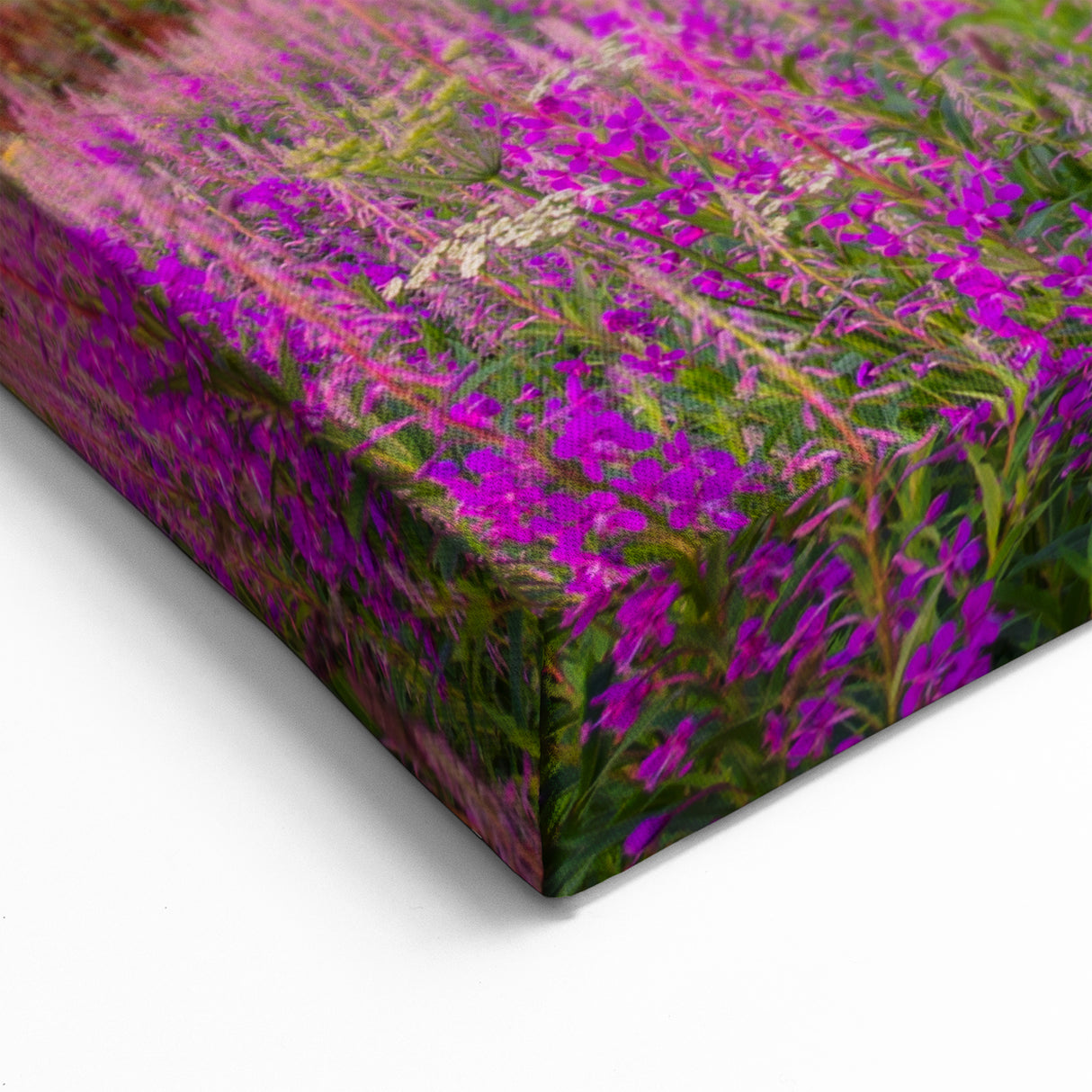 Mountain Meadow Village Wall Art - Scenic Valley Landscape Canvas Print