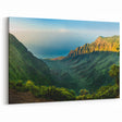 Serene Coastal Valley Wall Art - Scenic Mountain Valley Canvas Print