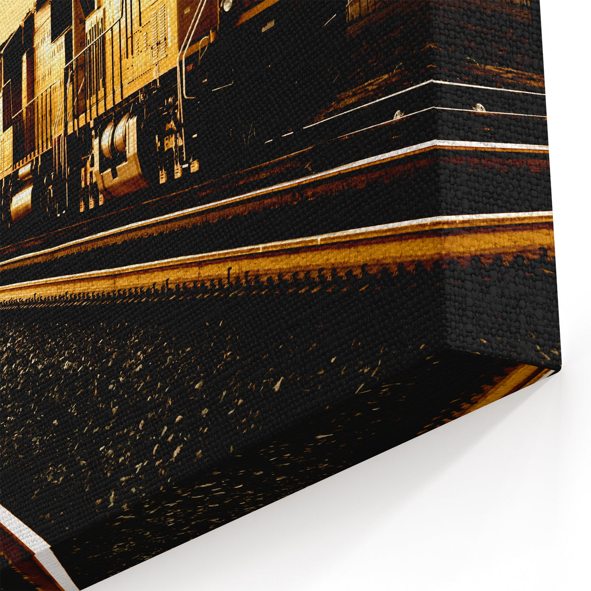 Sunset Freight Train Wall Art - Railroad Poster for Modern Decor