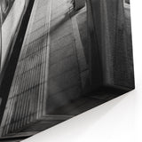 Monochrome Train Station Wall Art - Urban Subway Canvas Print