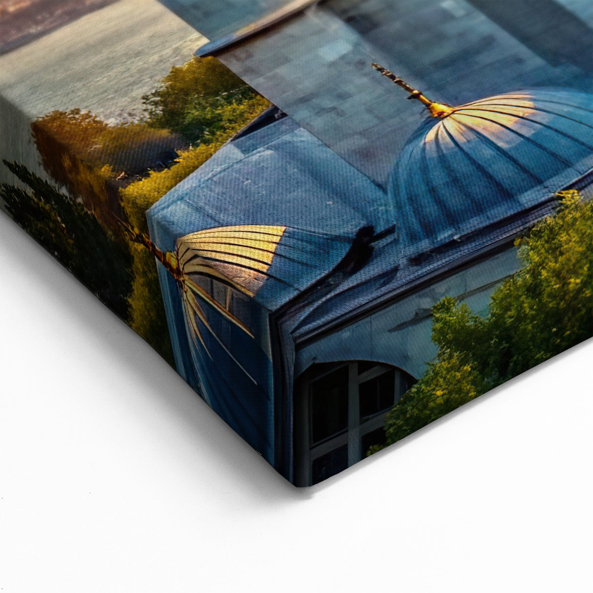 Sunset Over Istanbul Domes Canvas Print - Majestic Architectural Art