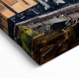 Mountain Steam Train Wall Art - Rustic Locomotive Canvas Print
