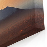 Serene Volcano Landscape Art – Volcanic Eruption Canvas Print