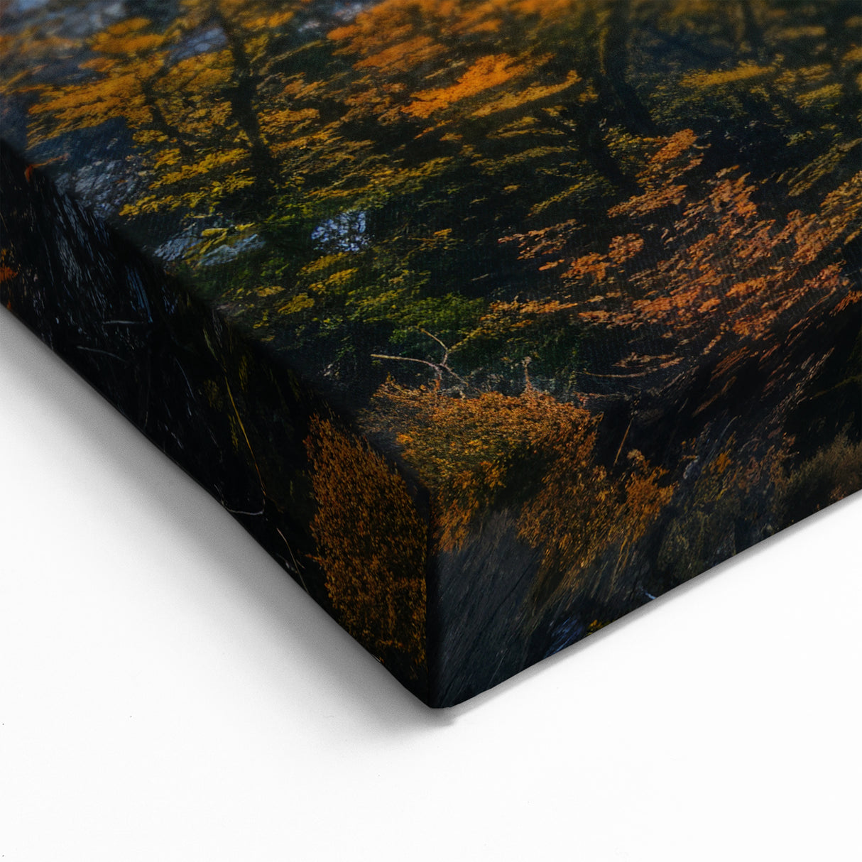 Majestic Volcano Lake Art – Vibrant Landscape Canvas Print