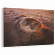 Aerial Volcano Crater Art – Dramatic Landscape Canvas Print