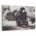 Powerful Steam Train Wall Art - Classic Locomotive Canvas Print