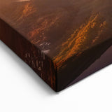 Sunset Over Volcano Art – Vibrant Landscape Canvas Wall Decor