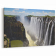 Majestic Waterfall Canvas - Dramatic Landscape Waterfall Painting for Home