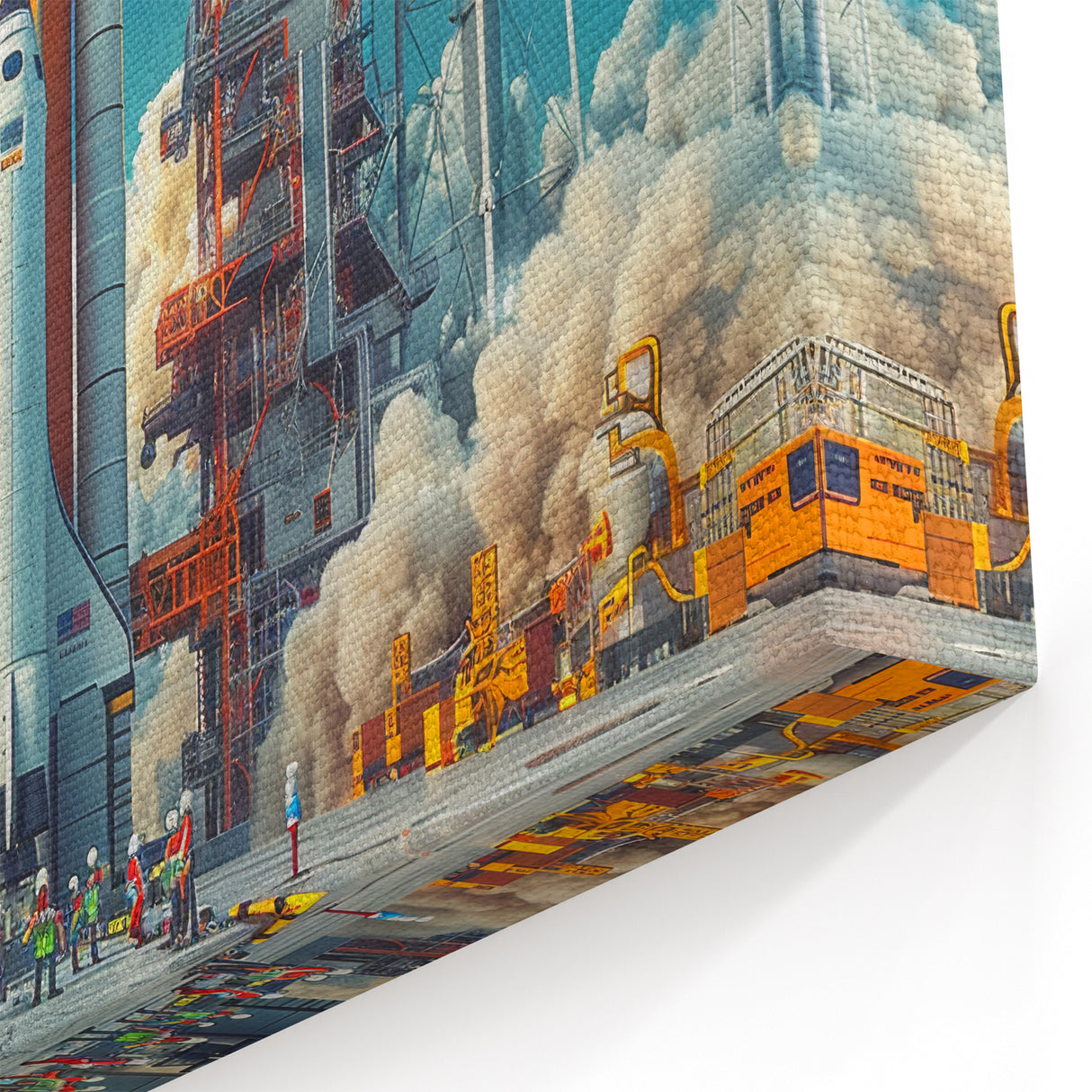Space Shuttle on Launchpad | Iconic NASA Spacecraft Canvas Prints