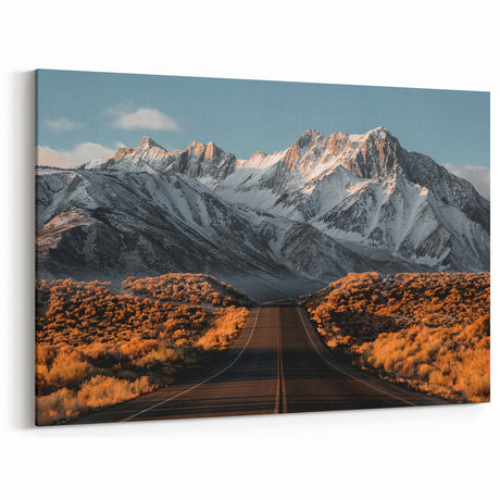 Majestic Mountain Road Art – Scenic Highway Journey Canvas for Adventurers