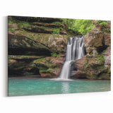 Tranquil Waterfall Canvas - Serene Nature Scene Wall Art for Home Decor