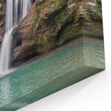 Tranquil Waterfall Canvas - Serene Nature Scene Wall Art for Home Decor