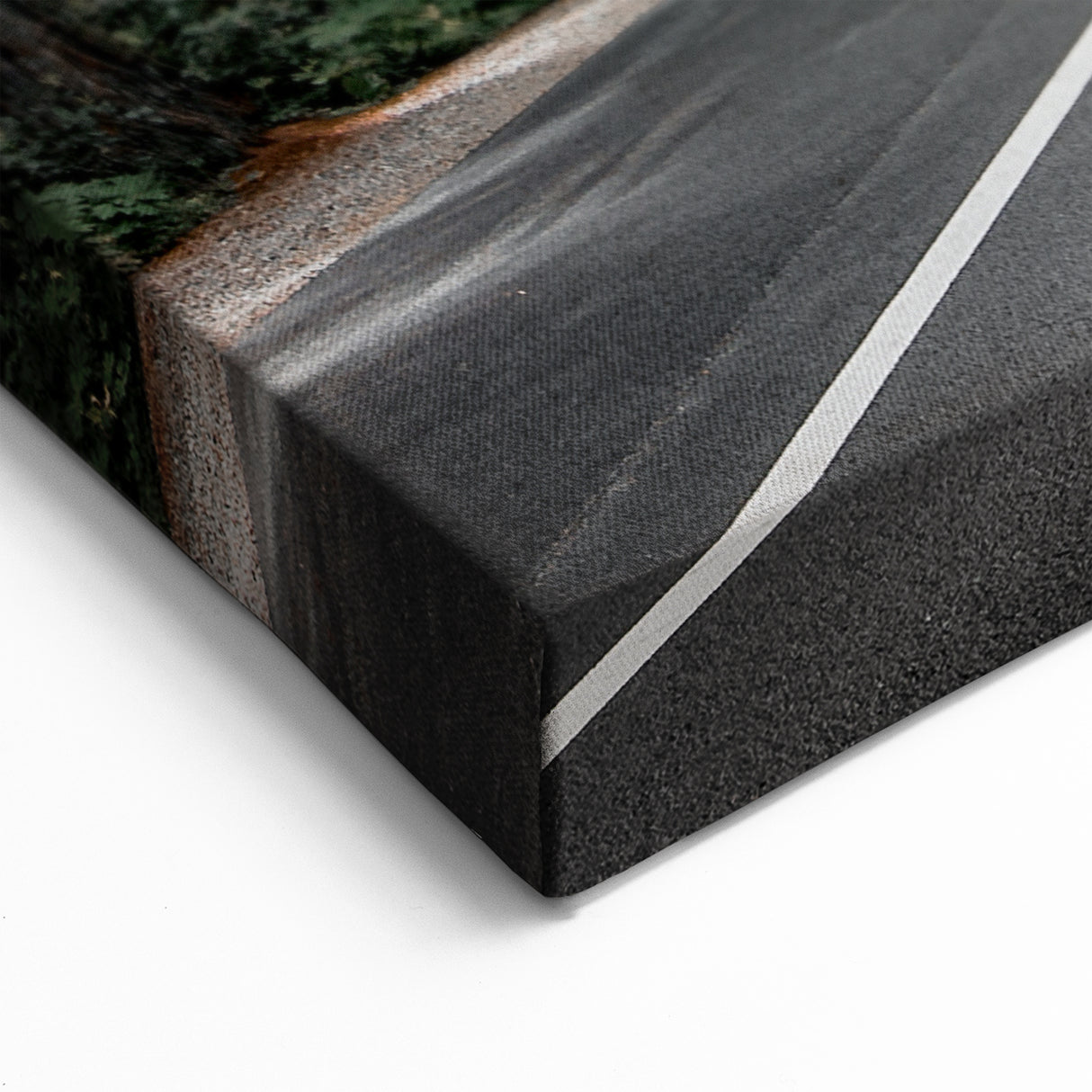 Misty Forest Road Art – Serene Woodland Pathway Canvas for Calm Decor