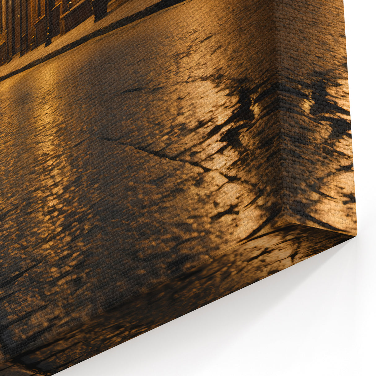 Quiet Evening Street Art – Serene City Pathway Canvas for Cozy Decor
