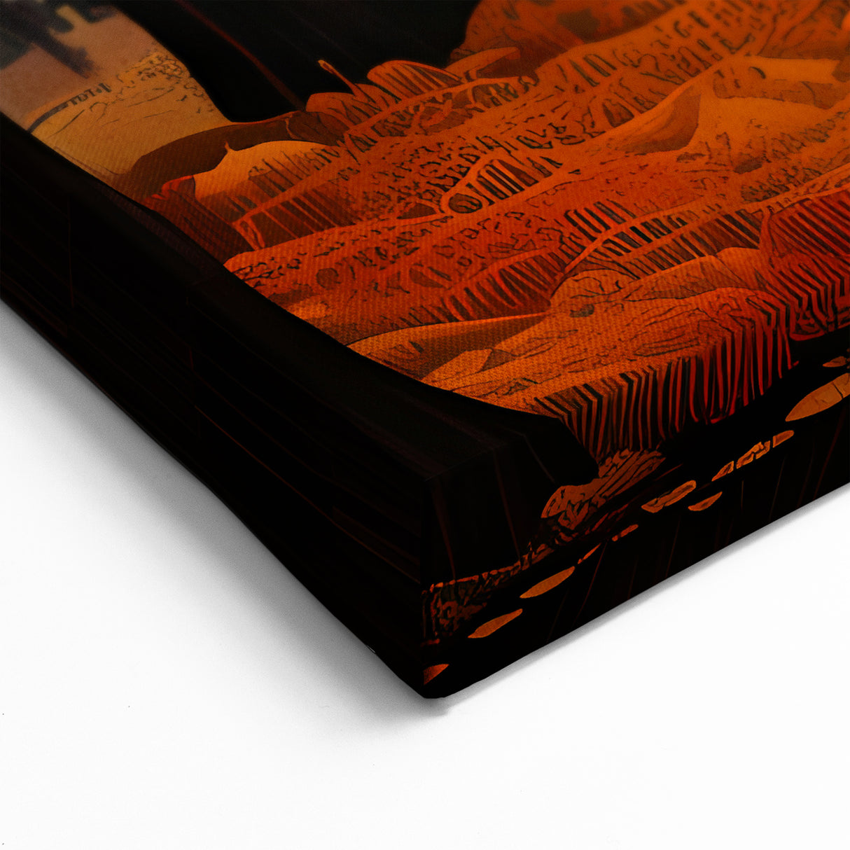 Autumn in the City – Modern Abstract Illustration of Fall Urban Landscape