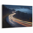 Serpentine Night Road Landscape Wall Art - Scenic Road Trip Photography Print
