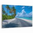 Tropical Beach Road Landscape Wall Art - Coastal Paradise Journey Print
